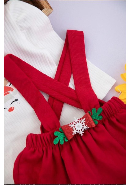 Yılbaşı Konsept Sevimli Kız Çocuk Takım - Kırmızı fiyatları