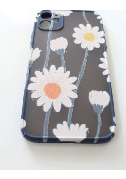 Apple iPhone 11 Uyumlu Kamera Korumalı Papatya Kılıf Tuşları Renkli Hux Kapak fiyatları