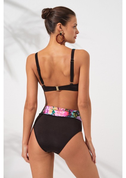 231234-D Violet Melt Toparlayıcı Balenli Bikini Takım fiyatları