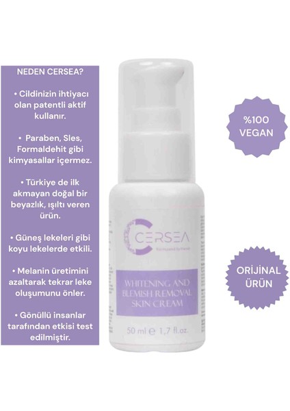 Yüz Beyazlatıcı Krem 50 ml 2 Adet