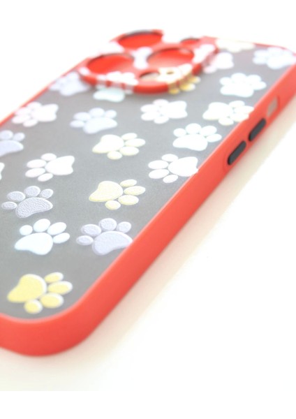 Apple iPhone 14 Pro Uyumlu Kamera Korumalı Yavru Kediler Pati Kılıf Tuşları Renkli Hux Kapak fırsatları