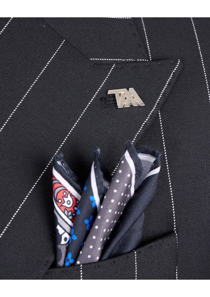 Italyan Stil Kruvaze Ceket Pantolon Takım Elbise Siyah T13300 indirimleri