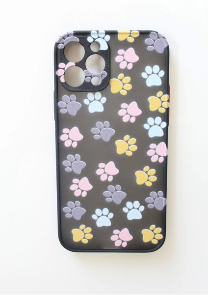 Apple iPhone 12 Pro Uyumlu Kamera Korumalı Yavru Kediler Pati Kılıf Tuşları Renkli Hux Kapak modelleri