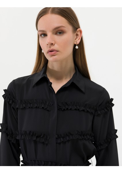 Kadın Siyah Uzunkollu Elbise 50262953-VR046 modelleri