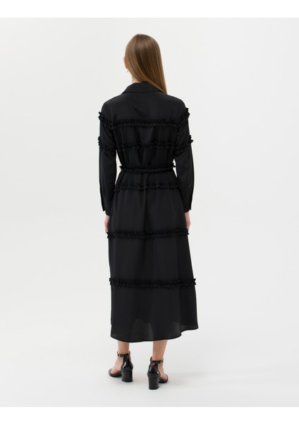 Kadın Siyah Uzunkollu Elbise 50262953-VR046 indirimleri