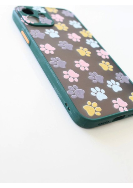 Apple iPhone 12 Uyumlu Kamera Korumalı Yavru Kediler Pati Kılıf Tuşları Renkli Hux Kapak fırsatları