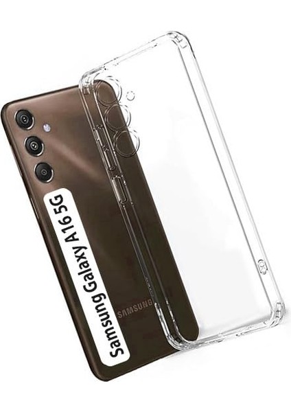 Samsung Galaxy A16 5g ile Uyumlu Kılıf Şeffaf Kamera Korumalı Esnek Silikon Telefon Kılıfı Kapak indirimleri