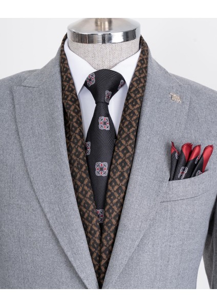 Italyan Stil Slim Fit Sivri Yaka Erkek Ceket Gri T13241 fırsatları
