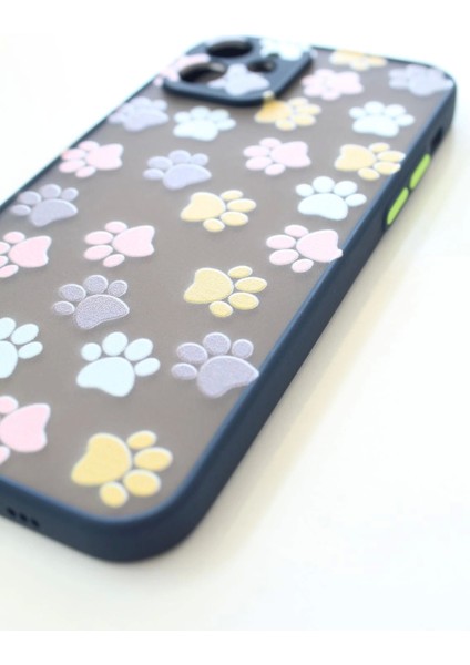 Apple iPhone 12 Uyumlu Kamera Korumalı Yavru Kediler Pati Kılıf Tuşları Renkli Hux Kapak fırsatları