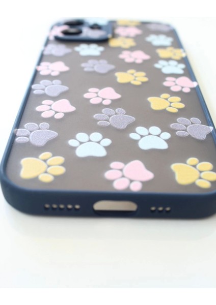 Apple iPhone 12 Uyumlu Kamera Korumalı Yavru Kediler Pati Kılıf Tuşları Renkli Hux Kapak indirimleri