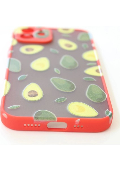 Apple iPhone 12 Uyumlu Kamera Korumalı Avokado Kılıf Özel Tasarım Tuşları Renkli Hux Kapak fiyatları