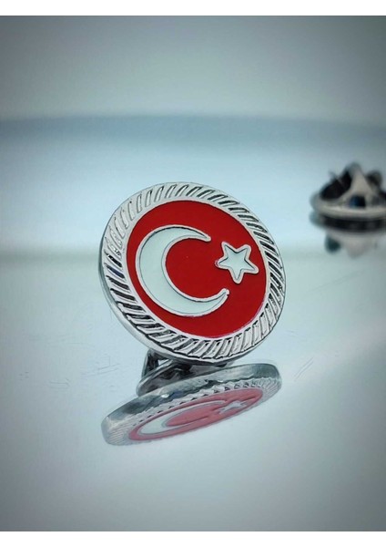 Türk Bayrağı Fasetli Yaka Rozeti fiyatları