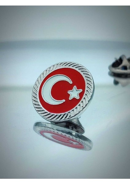 Türk Bayrağı Fasetli Yaka Rozeti modelleri