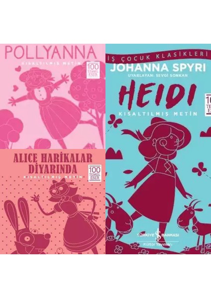 Pollyanna - Alice Harikalar Diyarında - Heidi 3'lü Set