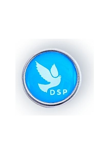 Dsp (Demokratik Sol Parti) Damla Mineli Yaka Rozeti