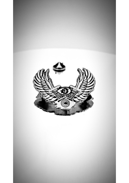 Kartal Kanatlı Motorcu Rozeti