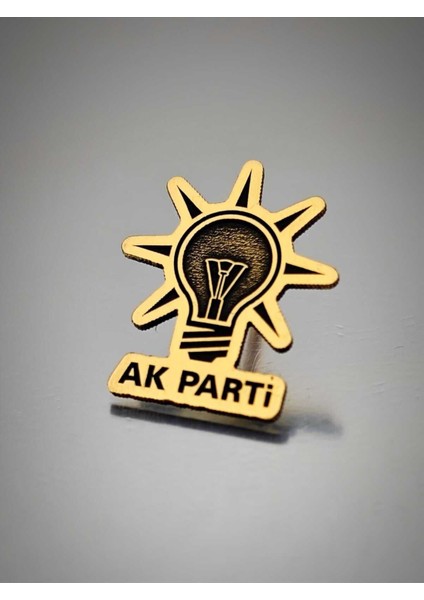 Yörük Tasarım Ak Parti Dekope Kesim Yaka Rozeti