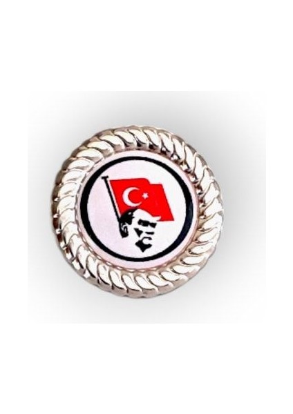 Atatürk Damla Mineli Yaka Rozeti