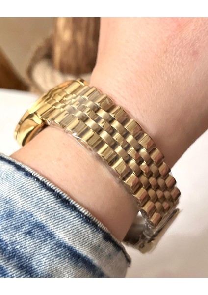 Çelik Taşlı Şık Kadın Kol SAATI+%100 Çelik Kolye Hediye modelleri