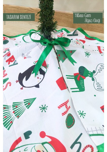 Yılbaşı Çam Ağacı Eteği Örtüsü Beyaz Christmas Noel Ağaç Eteği Altlığı Yeni Yıl Ağaç Süsü hatıra modelleri