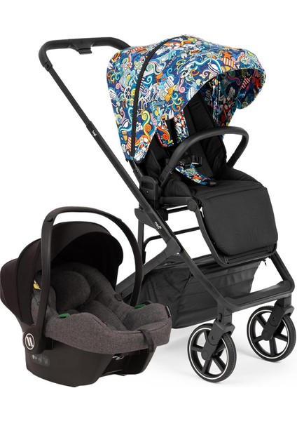 Neo Big Grey Cosmo Travel Sistem Bebek Arabası Multicolor