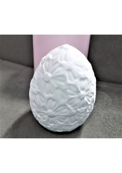 Çiçek Kabartmalı 11CM Yumurta Silikon Kalıp K-633, Kokulu Taş Sabun Alçı Mum Kalıbı fırsatları