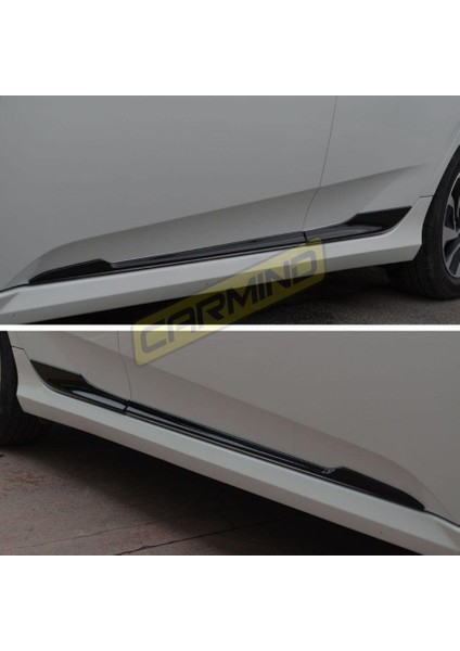 Honda Civic Fc5 Fk7 Uyumlu Yan Kapı Çıtası Piano Black 2016-2021 modelleri