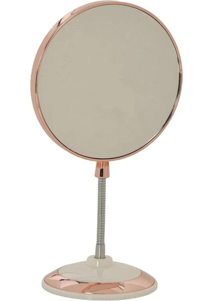 3x Büyüteçli Çift Taraflı Masaüstü Makyaj ve Tıraş Aynası – Ayarlanabilir Profesyonel Yuvarlak Ayna