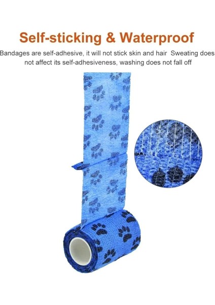 Kendinden Yapışkanlı Evcil Hayvan Bandajı - 7.5 cm x 4.5 Metre, Pati Koruyucu fiyatları