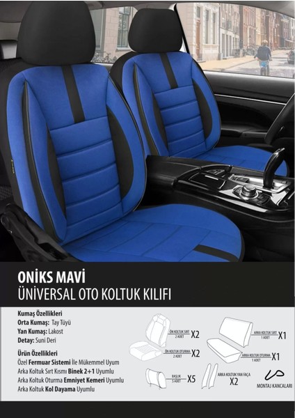 Volvo S60 Koltuk Kılıfı Oniks Mavi