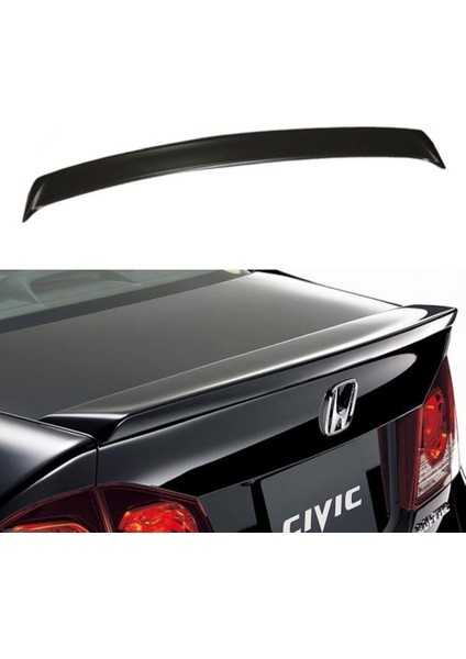 Honda Civic Fd6 Uyumlu Bagaj Üstü Spoiler Piano Black 2006-2011 indirimleri