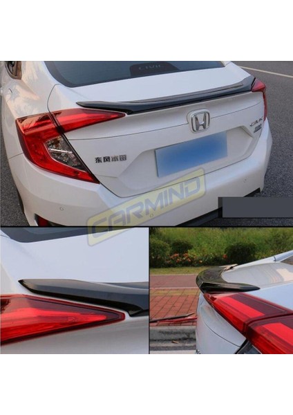 Honda Civic Fc5 Uyumlu Bagaj Üstü Oem Anatomik Spoiler Piano Black modelleri