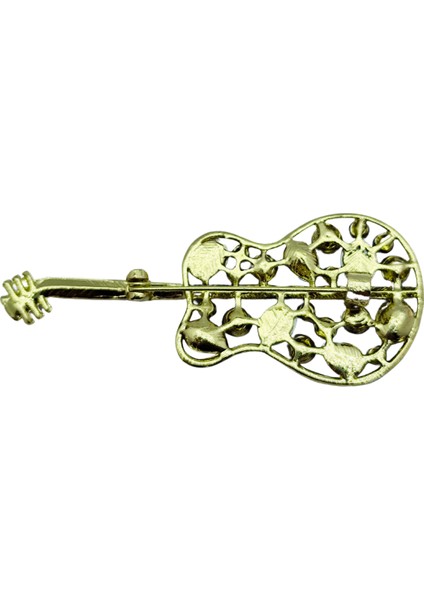 Renkli Taşlı Gitar Broş
