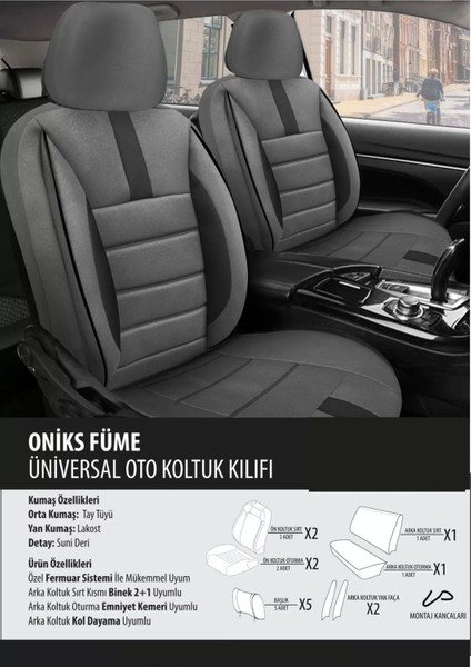 Volvo S70 Koltuk Kılıfı Oniks Füme