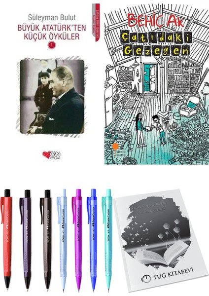 Çatıdaki Gezegen ve Büyük Atatürk'ten Küçük Öyküler 1 2'li Set + Hediyeli