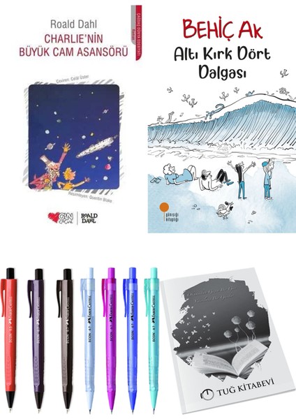 Altı Kırk Dört Dalgası ve Charlie'nin Büyük Cam Asansörü 2'li Set + Hediyeli