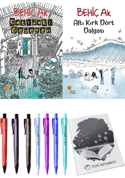 Altı Kırk Dört Dalgası ve Çatıdaki Gezegen 2'li Set + Hediyeli
