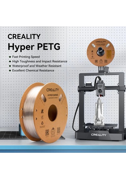 Hyper Petg Filament Beyaz 1.75MM 1kg