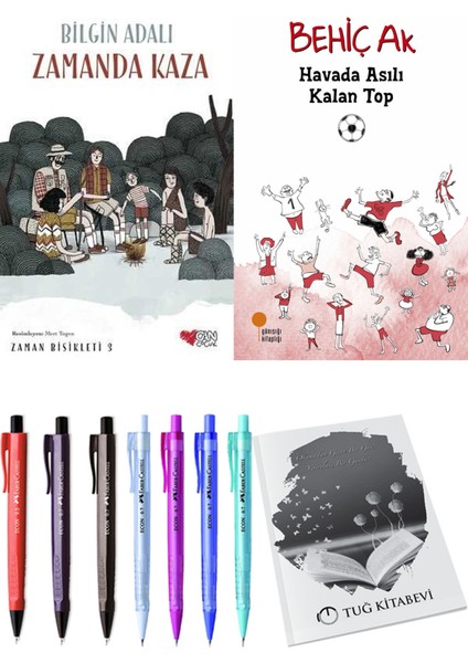 Havada Asılı Kalan Top ve Zamanda Bisikleti 3 Zamanda Kaza 2'li Set + Hediyeli