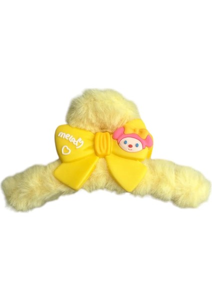 Peluş Mandal Çocuk Tokası Renkli