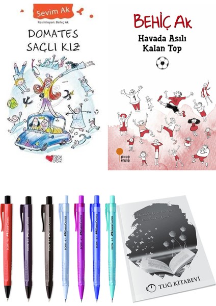Havada Asılı Kalan Top ve Domates Saçlı Kız 2'li Set + Hediyeli