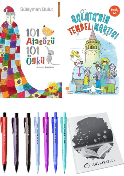 Galata'nın Tembel Martısı ve 101 Atasözü 101 Öykü Süleyman Bulut 2'li Set + Hediyeli
