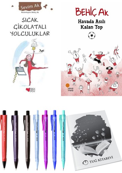 Havada Asılı Kalan Top ve Sıcak Çikolatalı Yolculuklar 2'li Set + Hediyeli