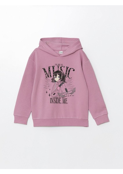 Lcw Kids Kapüşonlu Kız Çocuk Kalın Sweatshirt