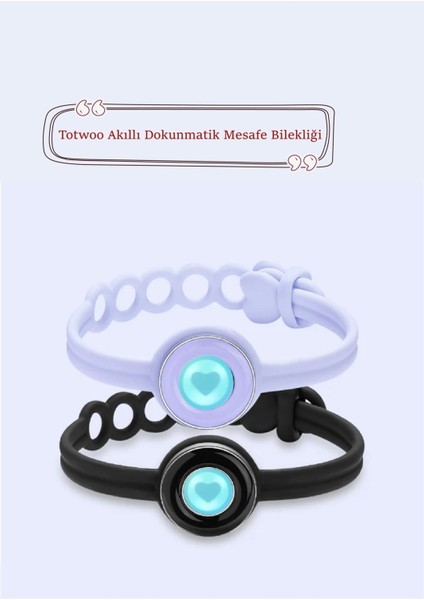 Mesafe Bilekliği - Totwoo Akıllı Dokunmatik Sevgililer Bilekliği