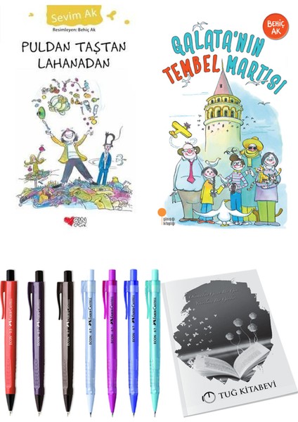 Galata'nın Tembel Martısı ve Puldan Taştan Lahanadan 2'li Set + Hediyeli