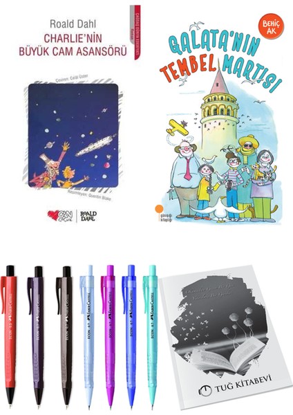 Galata'nın Tembel Martısı ve Charlie'nin Büyük Cam Asansörü 2'li Set + Hediyeli