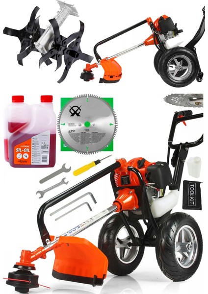 BT9900C 4x4 Quadron 2 Zamanlı Tekerlekli Benzinli Motorlu Çapa Makinesi Tırpan Çim Biçme Kesme Mak fiyatları