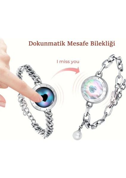 Mesafe Bilekliği - Totwoo Akıllı Dokunmatik Sevgililer Bilekliği