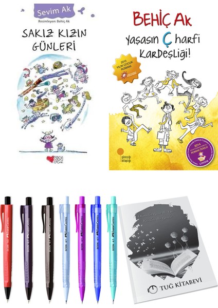 Yaşasın Ç Harfi Kardeşliği ve Sakız Kızın Günleri 2'li Set + Hediyeli